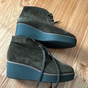 Like new waterproof aquatalia wedge ankle boots.